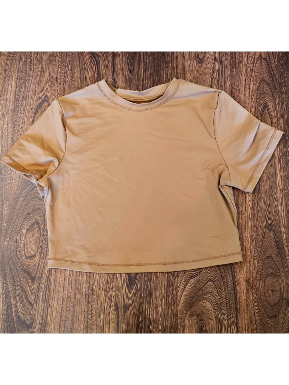 SKIMS Signature Swim T-Shirt - Camel Almond Size Large